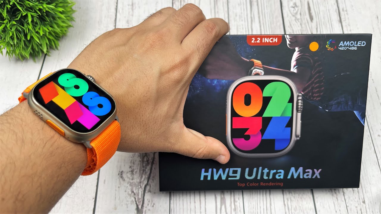 HW9 Ultra Max: Unboxing & Review - 2.2" AMOLED with High Refresh Rate, Compass & 49mm Sports Watch