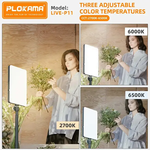PLOKAMA LIVE-P11 LED Fill Light Panel Video Light Sri Lanka@ ido.lk