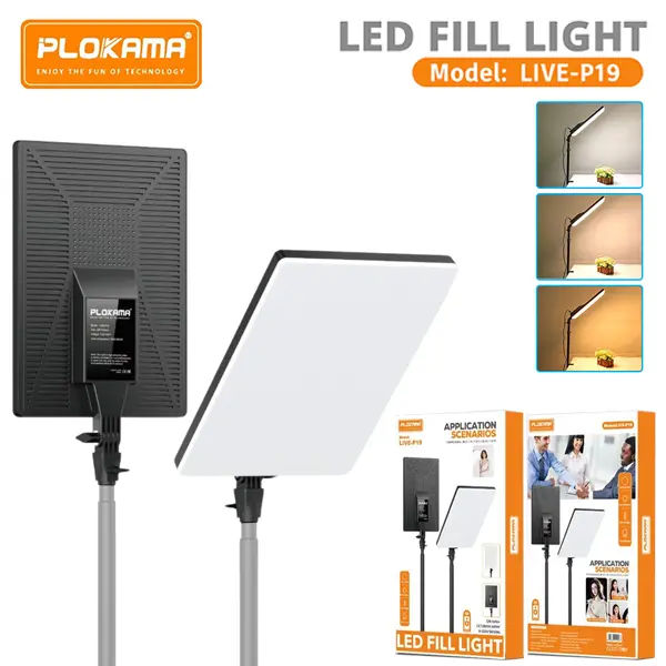 Plokama Live-P19 LED Fill Light Panel@ido.lk