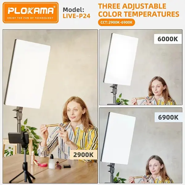 Plokama Live P24 LED Video Light Panel @ido.lk