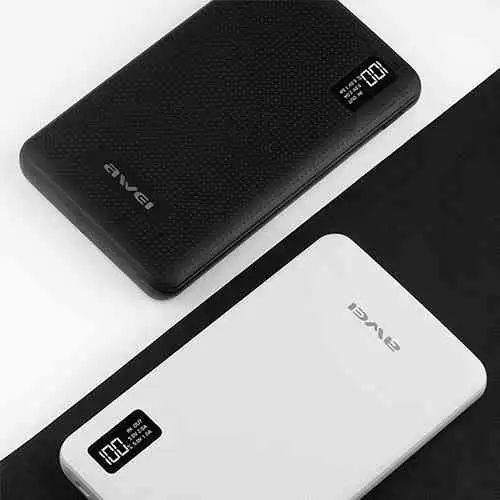 Awei P56K 30000mAh Power Bank Battery 3 USB Port LCD Digital Display Fast Charge - Image 7