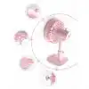 Small Rechargeable Table Fan@ido.lk  x