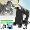 Universal Bike Mobile Holder Mirror with USB Charger Bike Mobile Holder @ ido.lk  x