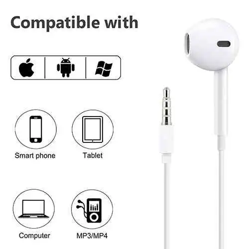 EarPods with Remote and Mic compatible with iPhone - Image 2