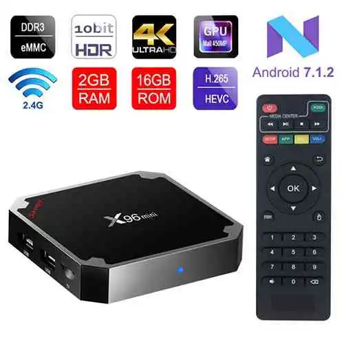 X96 Mini Android 7.1 4K TV BOX 2GB RAM 16GB ROM - Image 12