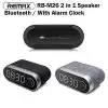 Remax FM Multifunctional AlarmRadio Bluetooth Speaker Best Price@toko.lk x