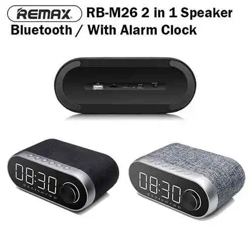 Remax FM Multifunctional Alarm/Radio Bluetooth Speaker - Image 4