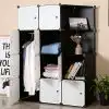  Door Portable Foldable Clothes Closet@ ido.lk  x