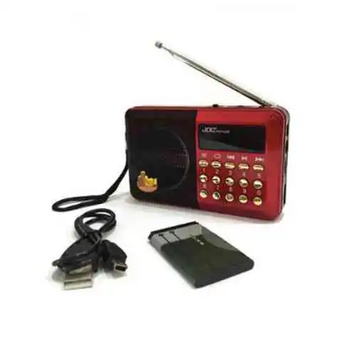 JOC Rechargeable USB and microSD Slot Mini FM Radio - Image 3