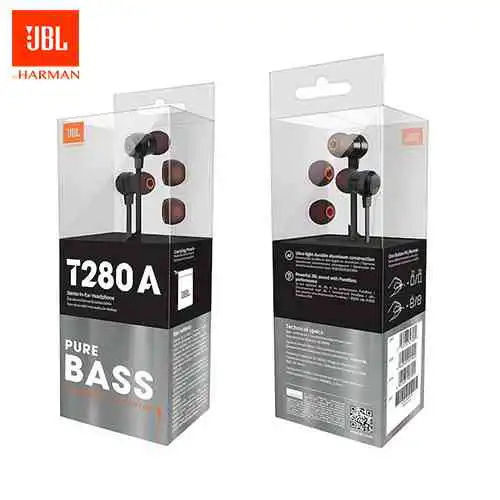 Original JBL T280A Stereo In-Ear Headphones - Image 4