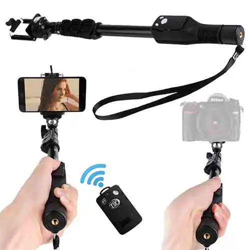 Yunteng YT 1288 Bluetooth Selfie Stick - Black, with Remote