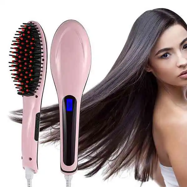 Fast Hair Straightener Brush