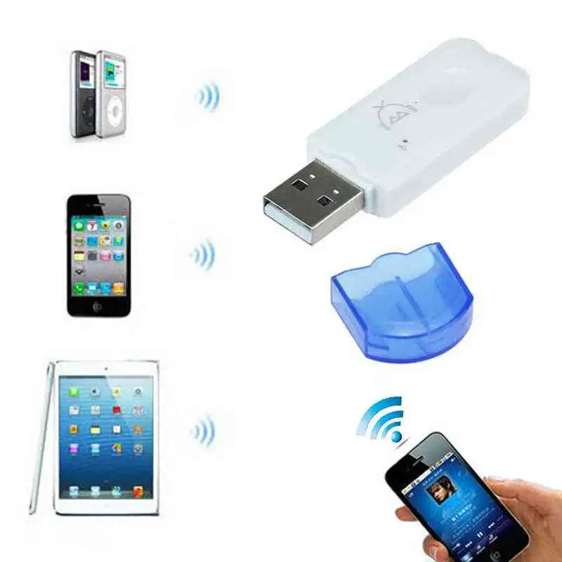 Binful Professional USB Bluetooth Stereo Audio Music Wireless Receiver Adapter for Car Home Speaker Support Handsfree Function