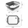 Collapsible Cutting Board Dish TubDrain Basket @ido.lk  x