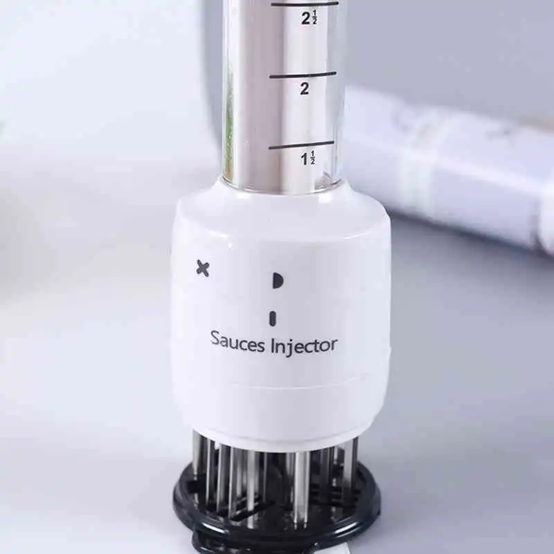 Multi-Function Meat Injector Needle Meat Tenderizer Needle Marinade Flavor Syringe Steaks Sauces Household Kitchen Cooking Tool 4