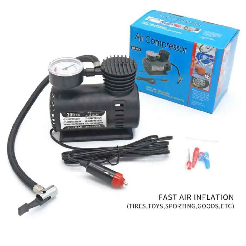 mini compresor de aire de  psi v auto auto inflador de neumCAticos con bomba portCAtil con indicador nuevo