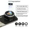 Car DVR Camera Dual Lens Full HD 1080P 4 Inch