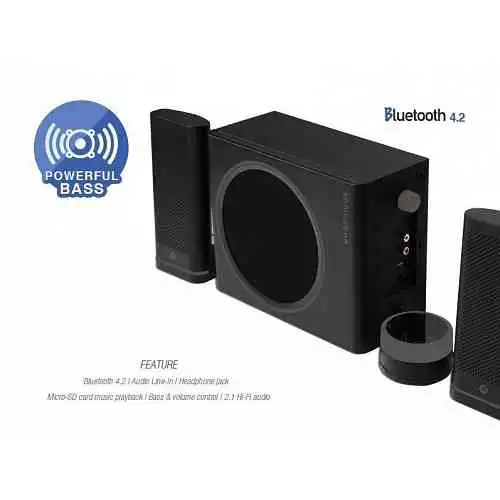 SONICGEAR SPACE 5 Bluetooth Hi-Fi 2.1 Speaker System