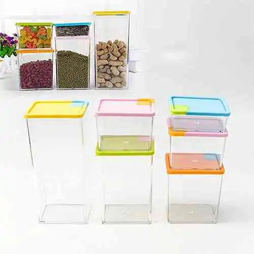 Stackable & Space- Savvy Pocket Block Container Set of 6 Pcs