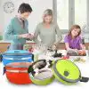 1 Layer Round Stainless Steel Lunch Box