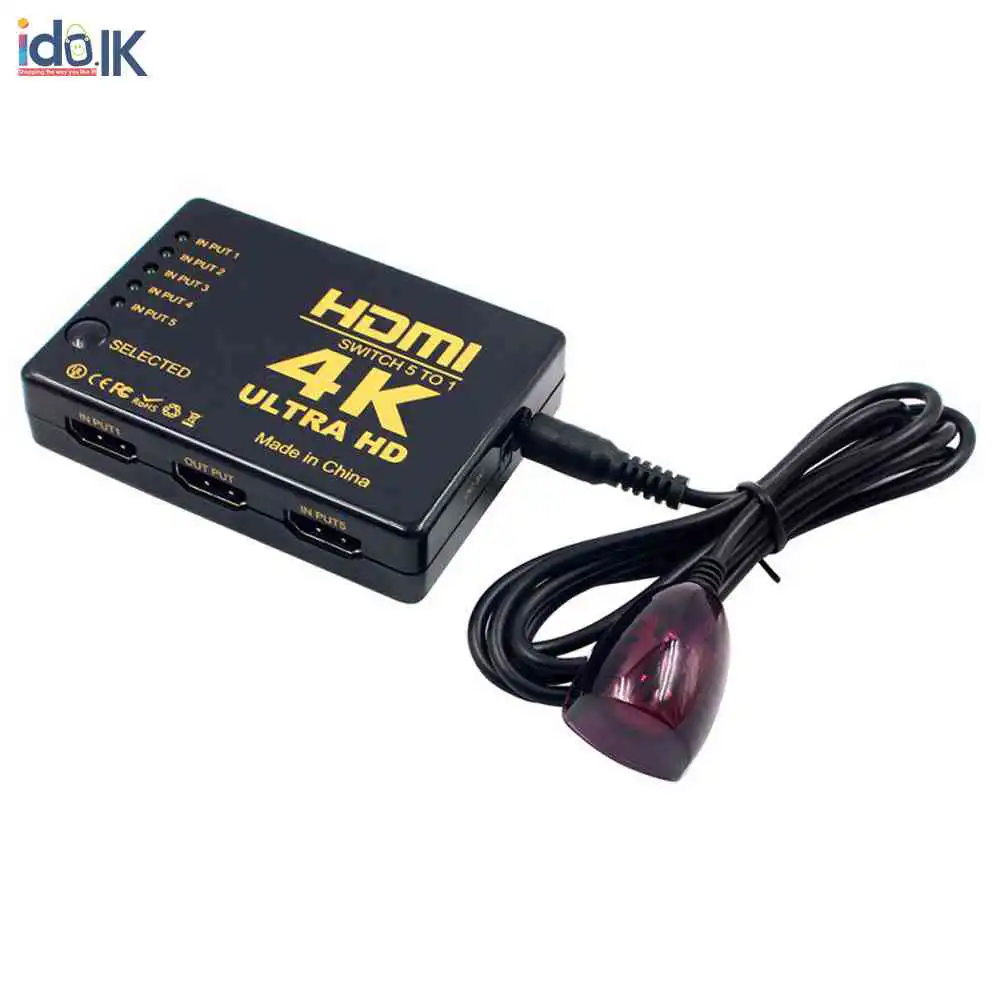 5 Port 4K HDMI Switcher Switch