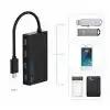 High Speed USB 3.1 Type C to 4 Port USB 3.0 Hub Extension Adapter