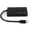High Speed USB 3.1 Type C to 4 Port USB 3.0 Hub Extension Adapter