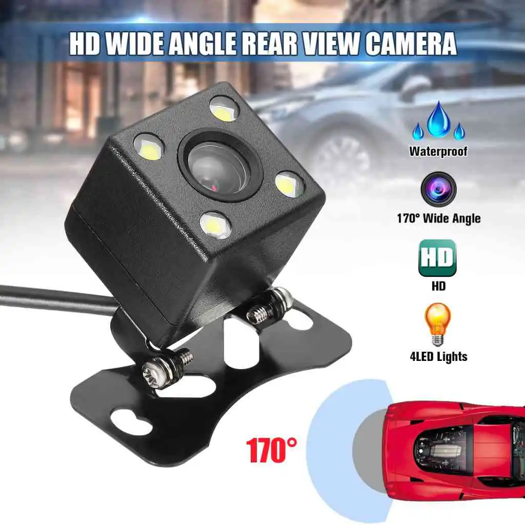 Car Reverse Camera Parking Rear View LED Sensor Waterproof 170 Degree Night Vision HD 