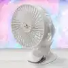 Bright Rechargeable Mini Fan @ido.lk x