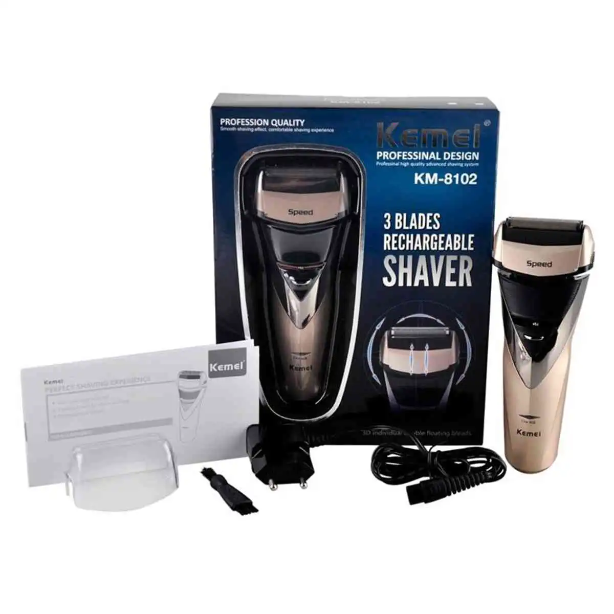 Electric Rechargeable shaver kemei washable electric razor - Image 7