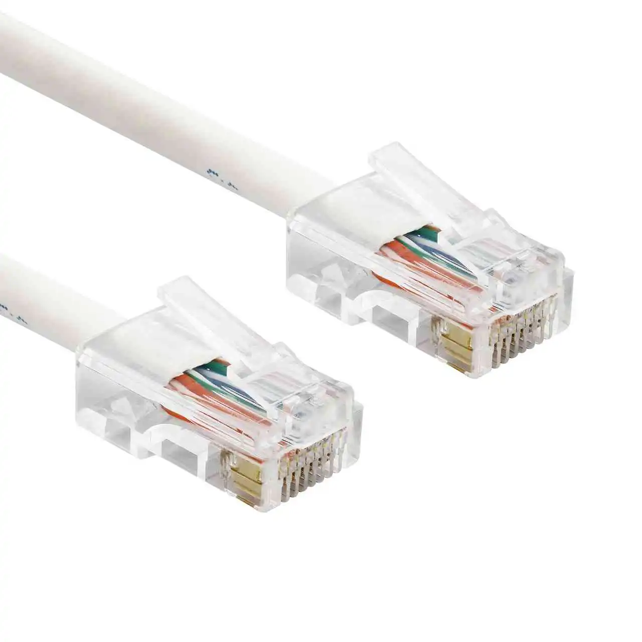 Non Booted RJ45 Cat5e Ethernet Network Patch Cable Gold Plated UTP ...