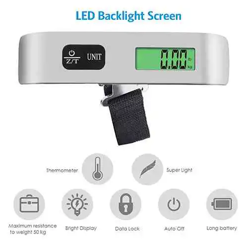 Portable Electronic Luggage Scale