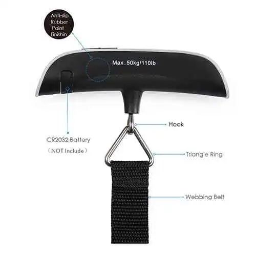 Portable Electronic Luggage Scale