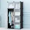 8 Door DIY Plastic Portable Wardrobe Storage Organizer