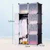8 Door DIY Plastic Portable Wardrobe Storage Organizer