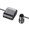 Baseus Car Cigarette Lighter Socket Splitter 12V-24V Dual USB Car Charger