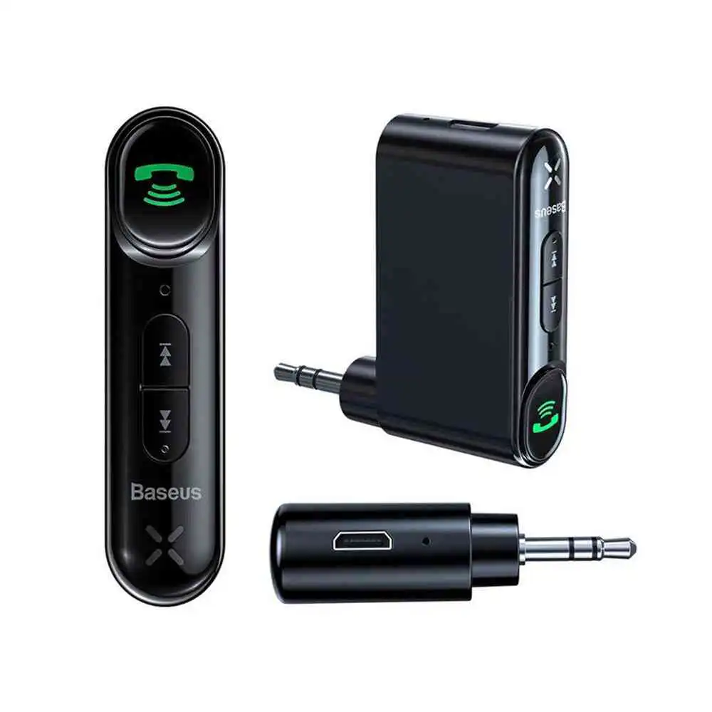 Baseus Qiyin AUX Car Bluetooth Receiver Black x