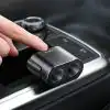 Baseus Car Cigarette Lighter Socket Splitter 12V-24V Dual USB Car Charger