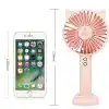 Portable Rechargeable Mini Hand Held Fan with Stand Holder