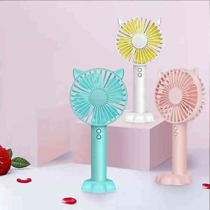 Tặng kèm giá đỡ điện thoại] Quạt mini cầm tay tiện dụng handy fan ...