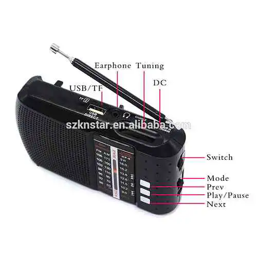 ASTRO Portable FM Radio with USB SD Card support
