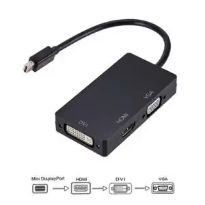Mini Displayport Male To DVI HDMI VGA