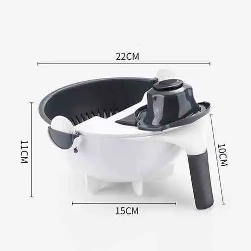 Vegetable Cutter Slicer Chopper Fruit Strainer Basket