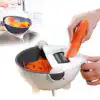 Vegetable Cutter Slicer Chopper Fruit Strainer Basket