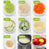 Vegetable Cutter Slicer Chopper Fruit Strainer Basket