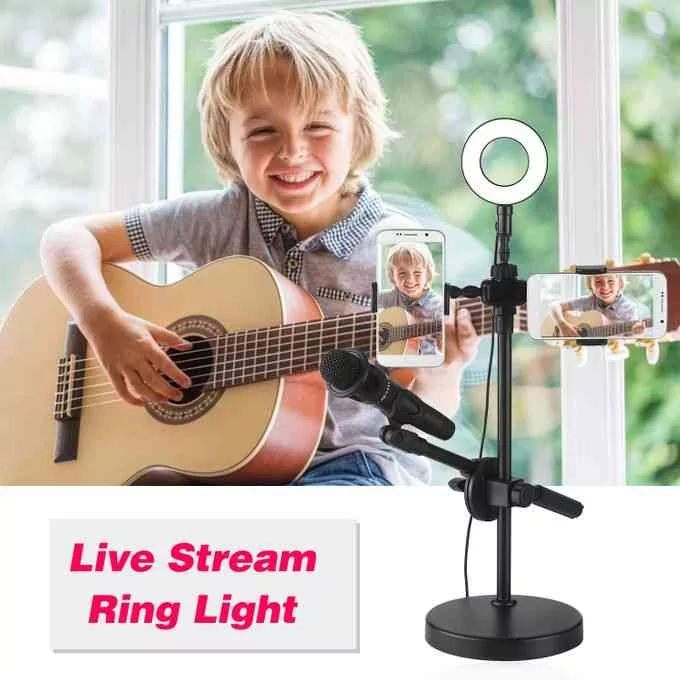product_image_name-Generic-Selfie Ring Light with Phone Holder and Microphone Stand 3-4