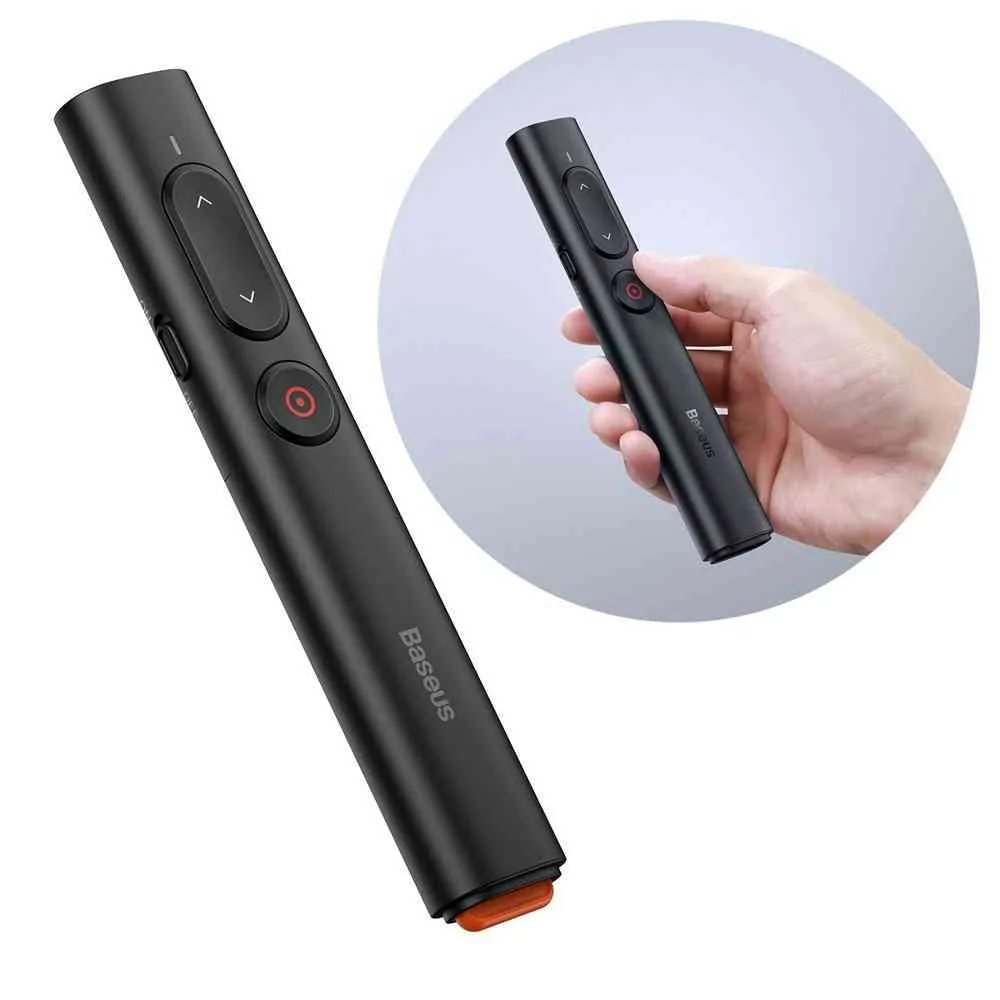 Baseus Orange Dot PPT wireless Presenter Youth Black