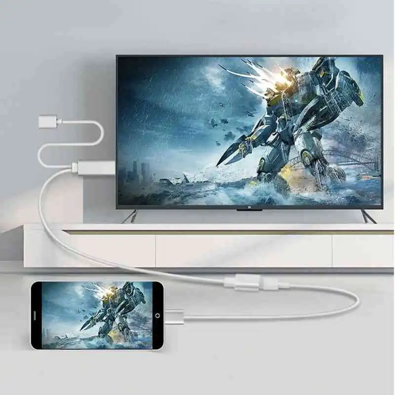 USB Male + USB 2.0 Female to HDMI Phone to HDTV Adapter Cable, For iPhone / Galaxy / Huawei / Xiaomi / LG / LeTV / Google and Other Smart Phones (Black) USB Male + USB 2.0 Female to HDMI Phone to HDTV Adapter Cable, For iPhone / Galaxy / Huawei / Xiaomi / LG / LeTV / Google and Other Smart Phones (Black)