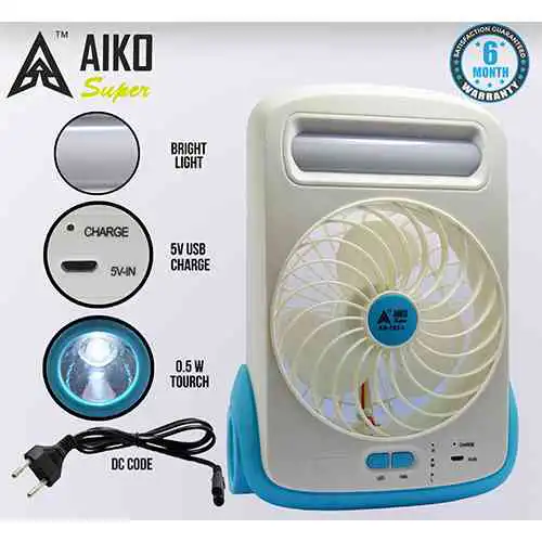 Aiko Mini Rechargeable Fan@ido.lk