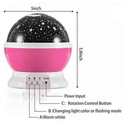 Star Master LED Rotating Night Light
